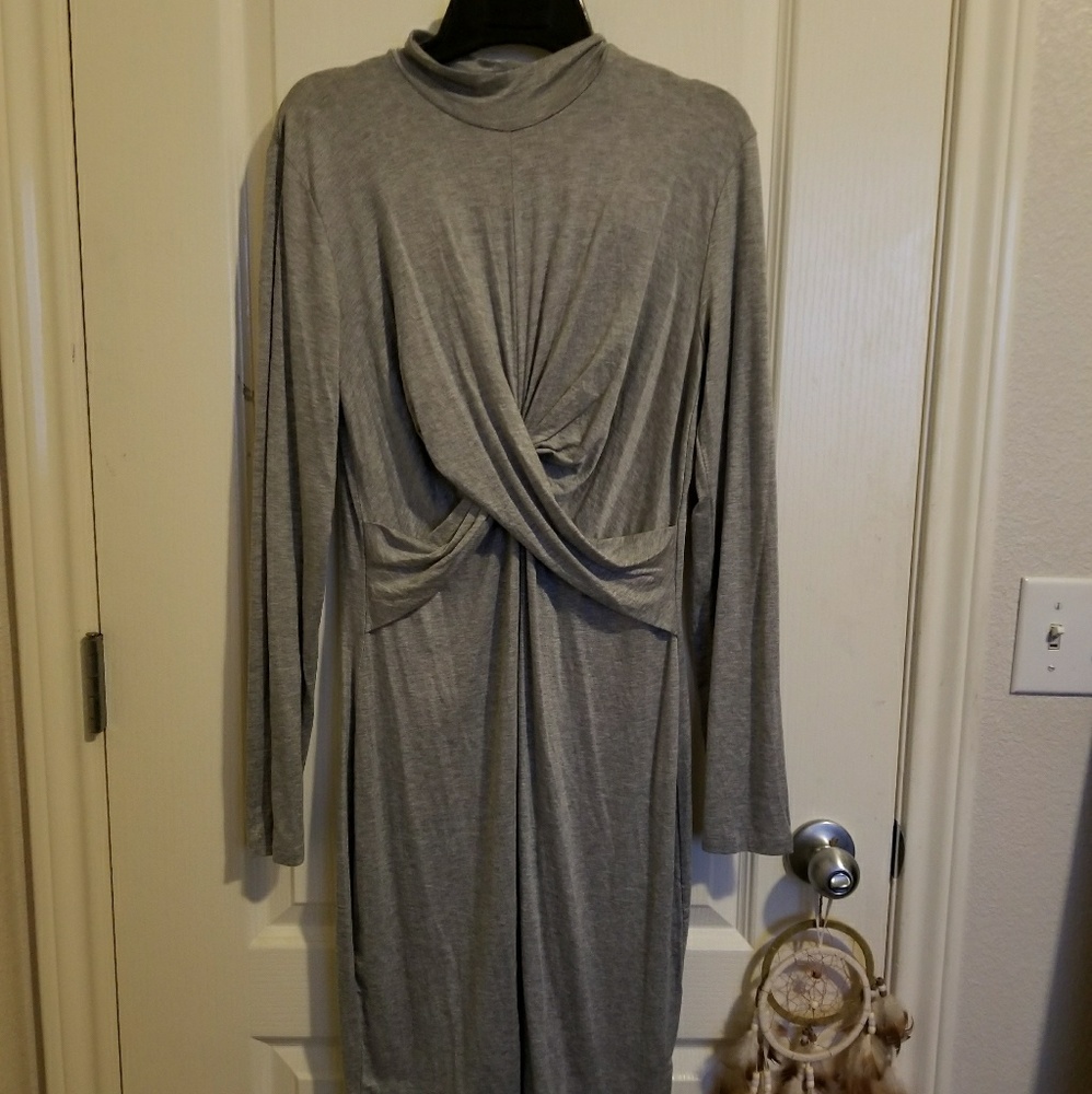 Mock Neck Dress